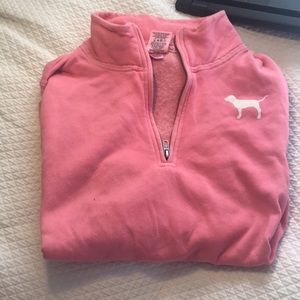 PINK zip up sweater